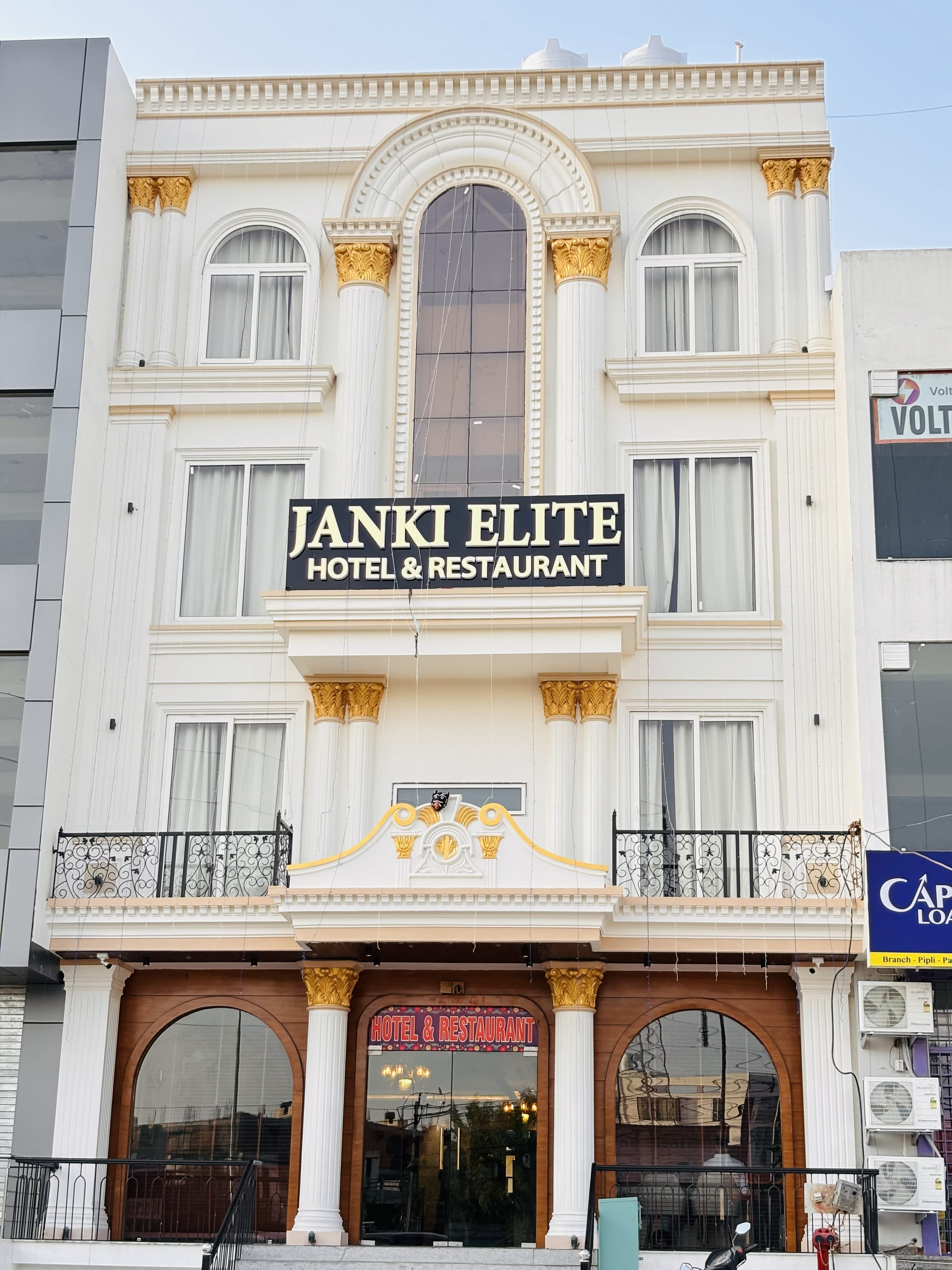 Hotel exterior of Janki Elite